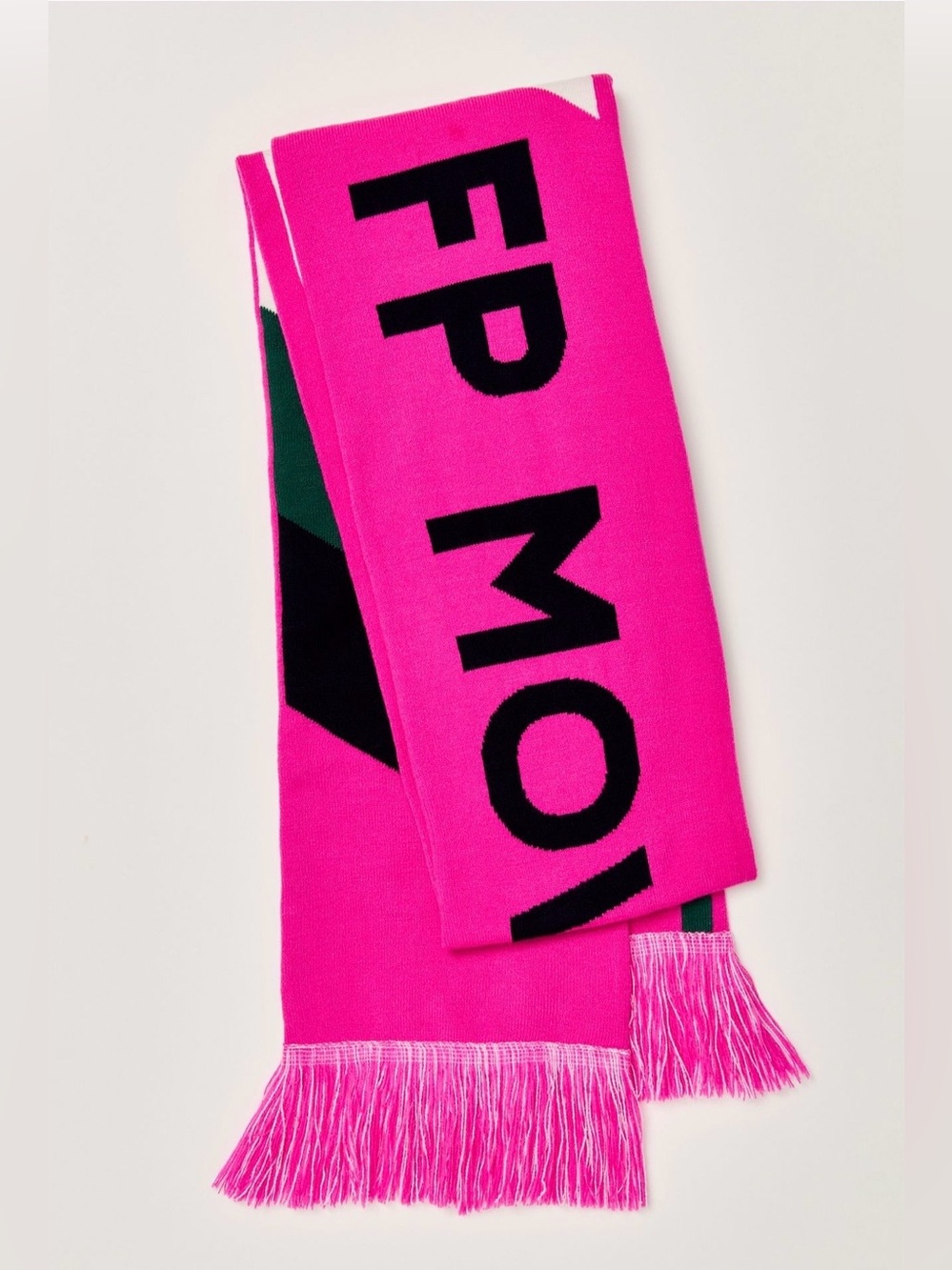 NWT Free People Big League Reversible Scarf in Candy Pink